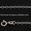 925 Sterling Silver Chain 0.45mm Cable Oval Chain