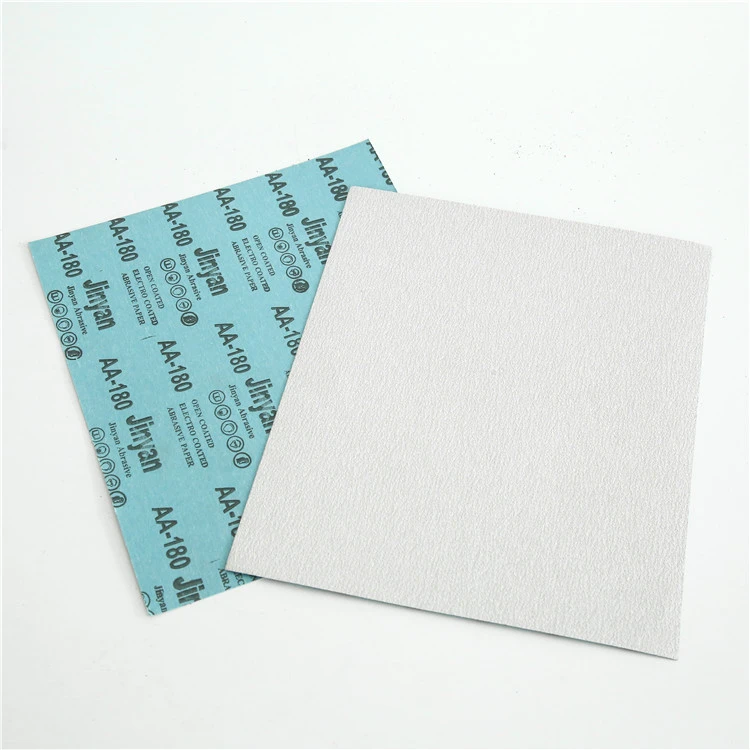 Abrasive sand paper white coated dry sandpaper abrasive paper with high quality