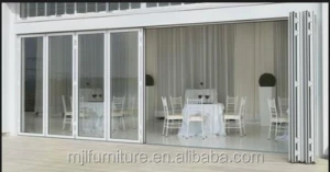 accordion folding door indonesia style from Guangzhou Supplier
