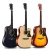 Import Acoustic guitar Hot sales Gitar 1090*500*185*160mm black adjustable string acoustic guitars from China
