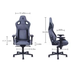 Adjustable height High quality school furniture set student classroom desk and fabric chair