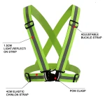 Adjustable Reflective Stripes Vests High Visibility Reflective Safety Clothing Night Running Cycling Jogging Vests