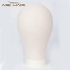 Aisi Hair Poly Canvas Block Head Mannequin Head Wig Stand For Styling Display Making Wigs With Table Clamp Pins Wig Making Tools