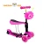 Import  china factory cheap price 3 lighted wheel kids foot kick 3in1 mini scooter from China