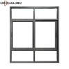 Aluminium sliding windows with 1.4mm aluminum material 3 channels frame glasses for balcony glass window