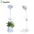 Import Amazon 2021 hot sale led desk lamps reading touch lamp led table light Plant Desk lamp with mini fan & flower pot from China