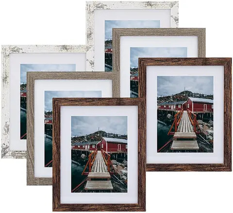 Buy Amazon Best Seller Rustic Picture Frames Display Wood Photo Frames ...
