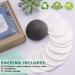 Amazon hot sale reusable bamboo makeup remover pads set