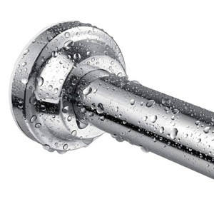 Amazon Top Selling 2019 Hot Sale Bathroom Rustproof Telescopic Stainless Steel Curtain Rod for Shower Curtain Pole