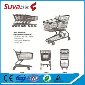 American Style Supermarket Trolley Dimensions Grocery Shopping Carts