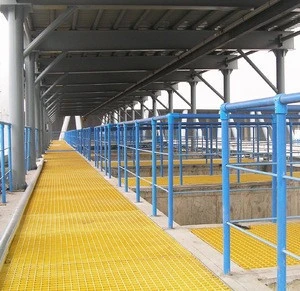 Anti-slip frp walking platform,corrosion resistant fiberglass working platform frp decking