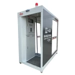 Anti-virus disinfection channel for public place temperature measurement
