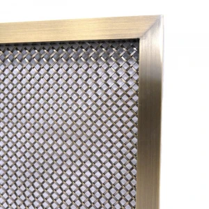 Antique Bronze Plated Decoration Stainless Steel Woven Wire Mesh for Interior Space Divider