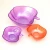 Import Apple Shaped Glass Salad Bowl Set Color Sprayed Food Container from China