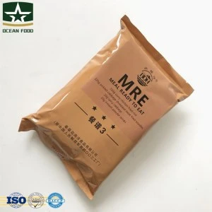 Army food mre ration packs,instant rice meat snack