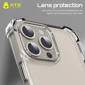 ATB Low Price 3 in 1 Phone Case with Screen Protector Sets Shockproof Phone Cover Lens Film Full Protection sets For iPhone 15