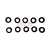 Import Auto Injector Vibration Insulator Rubber O-Ring 23291-23010 23291-41010 16*8.8*5.5mm For YARIS from China