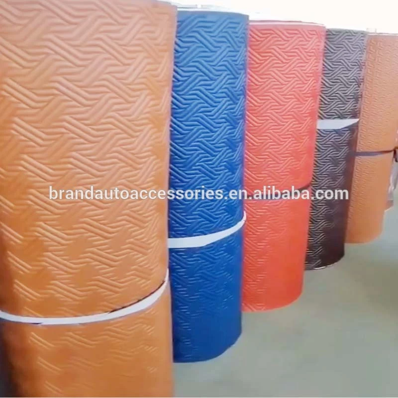 Auto mat in Leather pvc car mat Carpet material roll 3D 5D Eco-friendly Wholesale