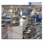Automatic paper connector for paper straw making machine