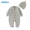 Baby Clothing Set Long Sleeve 100% Cotton Baby Clothes Romper Set Striped Twist Baby Sets Newborn 2PCS