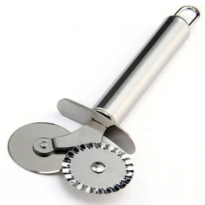 Baking tools 2 wheels pizza cutter pastry wheel
