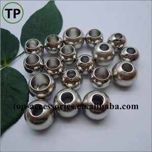 Ball shape ABS/plastic plating end stopper for garment cord end