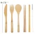 Import Bamboo Travel Utensil Set / Reusable Flatware Utensils/  Outdoor Camping, Office Lunch /  travel cutlery set with case, bag from China
