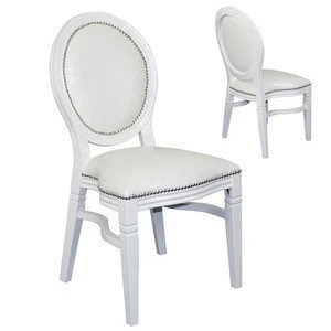 Banquet Furniture Party Event Bride And Groom Stackable White Table Hotel Lobby Wedding Hall Chair