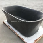 Bathroom Natural Marble Bathtub Stone Bath Tub with Hand Carved