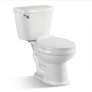 Bathroom siphonic two piece toilet bowl