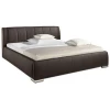 BD012 black leather modern bed