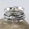 Be adorn spinning ring silver meditation ring fidget spinner band wholesale sterling silver jewelry spinner ring