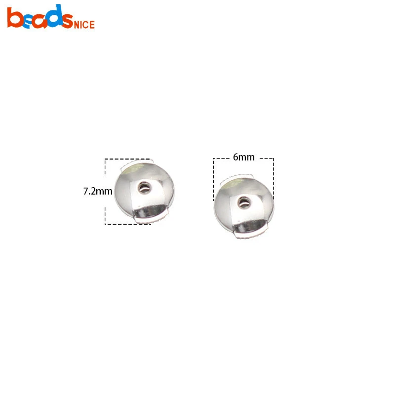 Beadsnice Sterling Silver Earrings Diy Component Ear Nut 37480
