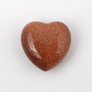 Beautiful Orange GoldStone Heart Shape Stone Buy From Navazish Agate Export