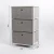 Import Best Quality China Manufacturer 3 furniture Canvas Chest Of Craft Drawers Cabinet from China