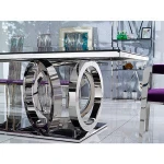 Big size 12 seater luxury  royal style dining table and chairs set