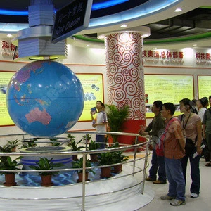 Big Size Magnetic Floating and Rotating Globe Display for Geography Teaching,Globe Diameter 150 cm