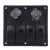 Import Black Waterproof 4 Gang Rocker Switch Panel With Led Indicators from China