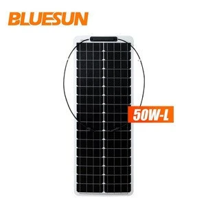 Bluesun solar light weight  flexible solar panel 50w solar panel flexible 80w flexible solar panel 42v charger for truck