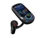 Bluetooth Car Adapter & Hands-Free Car Kits 1.8" Color Screen Music Adapter for Home Car Audio Intelligent Quick charge(QC3.0)