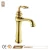 Bobao Bathroom Accessories Hot Selling Luxury Brass Single Lever Gold Basin Faucet Golden Basin Mixer