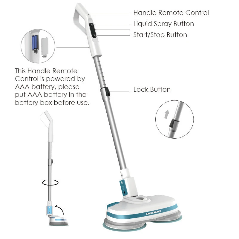 BOBOT New design electric cleaning mop electric auto mop for home appliances