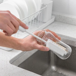 Bottle Brush Dishwashing Cleaning Brush , Bottle Scrubbing Kitchen Cleaner for Washing Glass