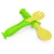 Import BPA Free Food Grade Silicone Colorful  Spoon Feeding Training Spoon and fork sets from China