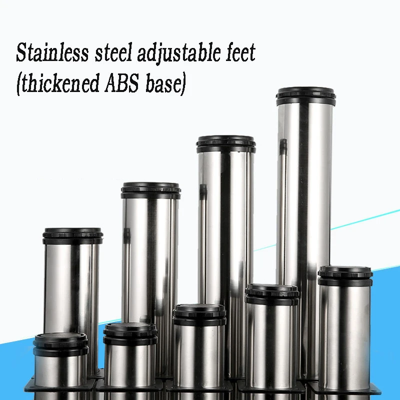 Brushed stainless steel thickened adjustable cabinet legs sofa legs bathroom cabinet legs furniture accessories