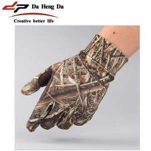 camouflage suitable wool hunting gloves shooting gloves used for hiking camping