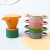 Can be laser logo baby food mother&#39;s little helper folding snacks cup baby silicone bowl cover with a handle with suction cup