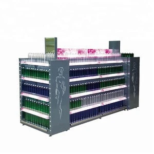 Can design custom store beauty products cosmetics shelves