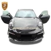 Car Black Front Bumper Fenders Suitable for Porsche 911 Carrera 991 Converted to GT3 RS Fenders Auto Body Kits