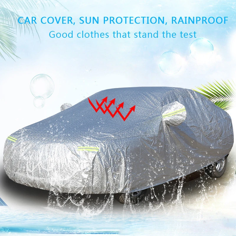 Car Cover Sunscreen Rainproof Insulation Sunshade Thickening Case Universal Jacket Protector Car Cover